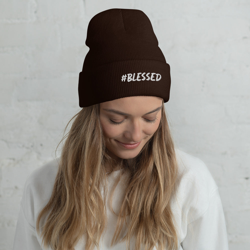 #BLESSED Cuffed Beanie