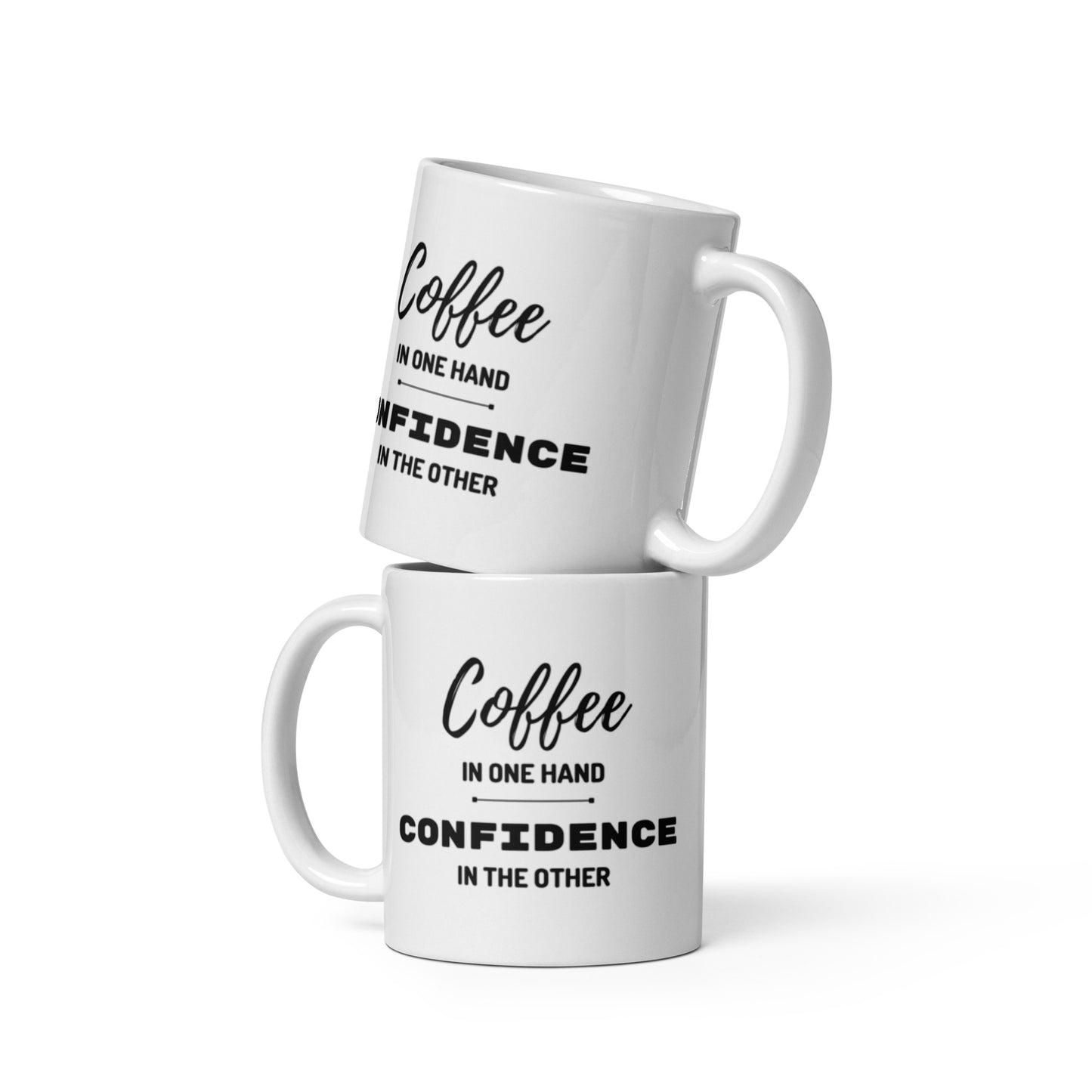 COFFEE&CONFIDENCE White Mug